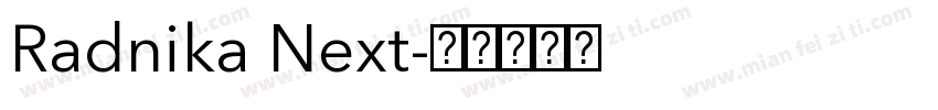 Radnika Next字体转换